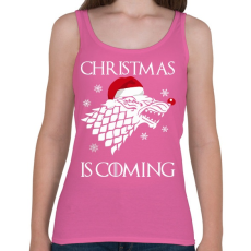 PRINTFASHION Christmas is coming! - Női atléta - Rózsaszín