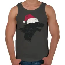 PRINTFASHION Christmas is coming - Trónok harca - Férfi atléta - Sötétszürke atléta, trikó