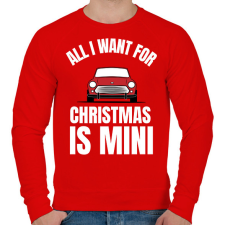 PRINTFASHION CHRISTMAS MINI - Férfi pulóver - Piros férfi pulóver, kardigán