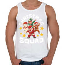 PRINTFASHION Christmas squad - Férfi atléta - Fehér atléta, trikó