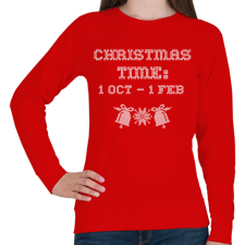 PRINTFASHION CHRISTMAS TIME 3 - Női pulóver - Piros női pulóver, kardigán