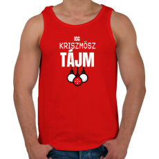 PRINTFASHION CHRISTMAS TIME - Férfi atléta - Piros