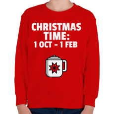 PRINTFASHION CHRISTMAS TIME - Gyerek pulóver - Piros