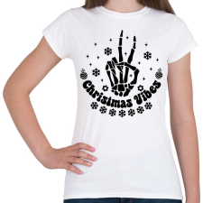 PRINTFASHION Christmas vibes - Női póló - Fehér női póló