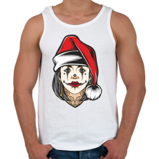 PRINTFASHION Christmas woman - Férfi atléta - Fehér