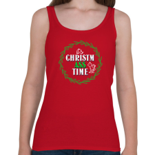 PRINTFASHION ChristmASS 6 - Női atléta - Cseresznyepiros női trikó