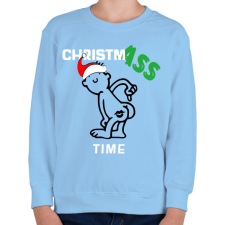 PRINTFASHION ChristmASS - Gyerek pulóver - Világoskék gyerek pulóver, kardigán