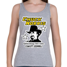 PRINTFASHION Chuck Norris látótávolsága csukott szemmel - Női atléta - Sport szürke