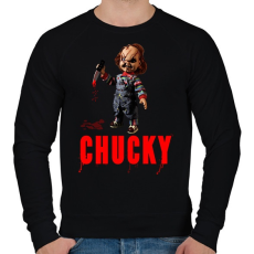 PRINTFASHION CHUCKY - Férfi pulóver - Fekete