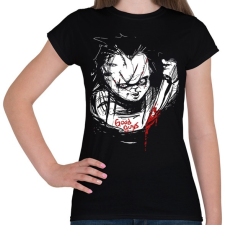 PRINTFASHION Chucky - Női póló - Fekete női póló