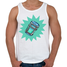 PRINTFASHION Chug Jug - Férfi atléta - Fehér atléta, trikó