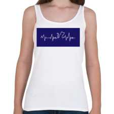 PRINTFASHION Cic ekg - Női atléta - Fehér női trikó