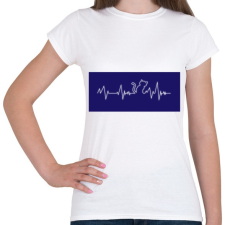 PRINTFASHION Cic ekg - Női póló - Fehér női póló