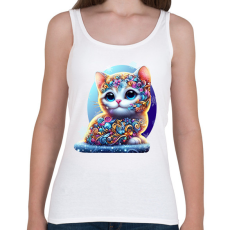 PRINTFASHION Cica alebrije stílusban - Női atléta - Fehér