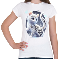 PRINTFASHION Cica alebrije stílusban - Női póló - Fehér női póló