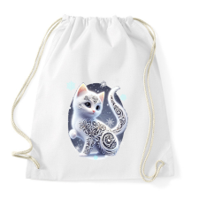 PRINTFASHION Cica alebrije stílusban - Sportzsák, Tornazsák - Fehér tornazsák