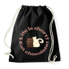 PRINTFASHION cica és csoki - Sportzsák, Tornazsák - Fekete