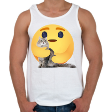 PRINTFASHION Cica - Férfi atléta - Fehér atléta, trikó