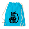 PRINTFASHION Cica gazdi - Sportzsák, Tornazsák - Surf blue