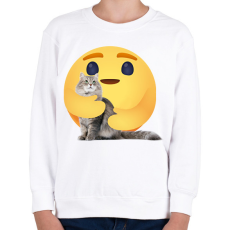 PRINTFASHION Cica - Gyerek pulóver - Fehér