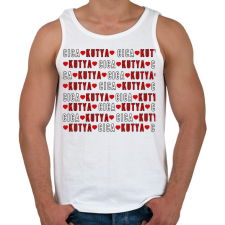 PRINTFASHION cica - kutya - Férfi atléta - Fehér atléta, trikó