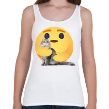 PRINTFASHION Cica - Női atléta - Fehér női trikó