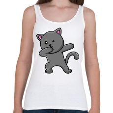 PRINTFASHION Cica - Női atléta - Fehér