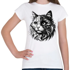 PRINTFASHION Cica - Női póló - Fehér női póló