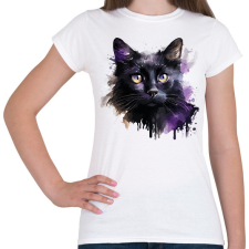 PRINTFASHION Cica - Női póló - Fehér női póló