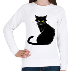 PRINTFASHION cica - Női pulóver - Fehér