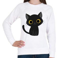 PRINTFASHION Cica - Női pulóver - Fehér