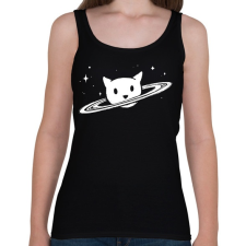 PRINTFASHION Cica planéta - Női atléta - Fekete női trikó