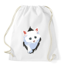 PRINTFASHION Cica - Sportzsák, Tornazsák - Fehér tornazsák