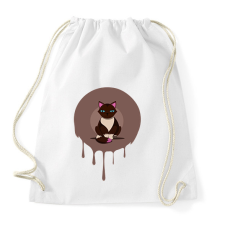 PRINTFASHION Cica - Sportzsák, Tornazsák - Fehér tornazsák
