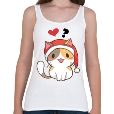 PRINTFASHION Cica - szeretsz ? - Női atléta - Fehér