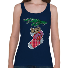 PRINTFASHION cica zokniban - Női atléta - Sötétkék