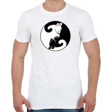 PRINTFASHION Cicák - Férfi póló - Fehér férfi póló