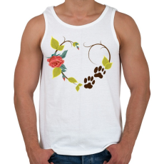 PRINTFASHION Cicalábnyom - Férfi atléta - Fehér