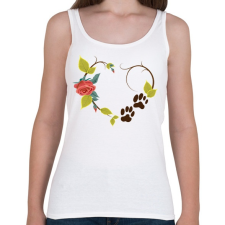 PRINTFASHION Cicalábnyom - Női atléta - Fehér női trikó