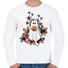 PRINTFASHION Cicás halloween - Férfi pulóver - Fehér