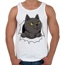 PRINTFASHION Cicás póló - Férfi atléta - Fehér atléta, trikó