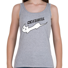 PRINTFASHION cicázNIKEll.b - Női atléta - Sport szürke női trikó