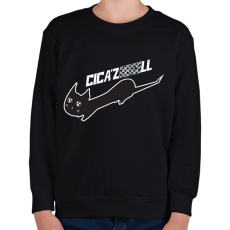 PRINTFASHION cicázNIKEll.w - Gyerek pulóver - Fekete