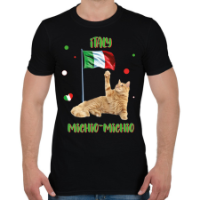 PRINTFASHION Cicc-cicc - Italy - Férfi póló - Fekete férfi póló