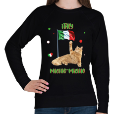 PRINTFASHION Cicc-cicc - Italy - Női pulóver - Fekete