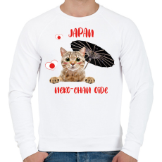 PRINTFASHION Cicc-cicc - Japan - Férfi pulóver - Fehér