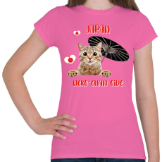 PRINTFASHION Cicc-cicc - Japan - Női póló - Rózsaszín