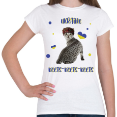 PRINTFASHION Cicc-cicc - Ukraine - Női póló - Fehér