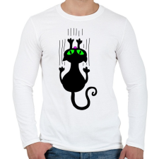 PRINTFASHION Cicmic, aki hazavár - Férfi hosszú ujjú póló - Fehér férfi póló