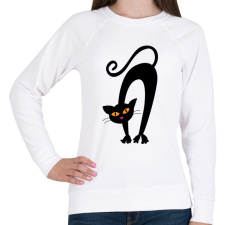 PRINTFASHION Cicmic játszana - Női pulóver - Fehér női pulóver, kardigán